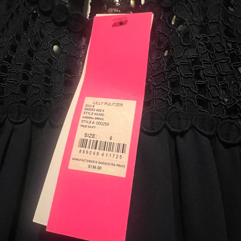 NWT Lilly Pulitzer Navy Blue Dress Size 6